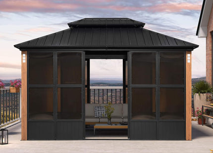 Alora Prestige Premium Hardtop Double Top Outdoor Patio Solarium Sunroom (SAK43078) SAKSBY WHOLESALE