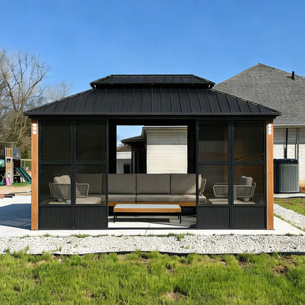 Alora Prestige Premium Hardtop Double Top Outdoor Patio Solarium Sunroom (SAK43078) SAKSBY WHOLESALE