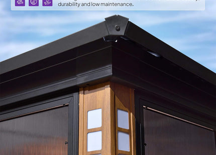Alora Prestige Premium Hardtop Double Top Outdoor Patio Solarium Sunroom (SAK43078) SAKSBY WHOLESALE