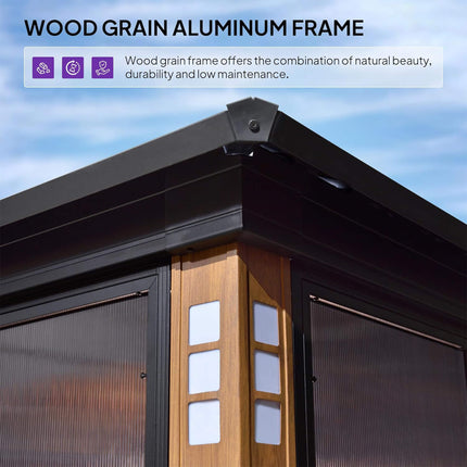 Alora Prestige Premium Hardtop Double Top Outdoor Patio Solarium Sunroom (SAK43078) SAKSBY WHOLESALE