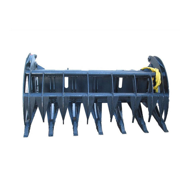 Heavy-Duty 74-Inch Root Rake Grapple Skid Steer Attachment With Teeth (SAK98230)