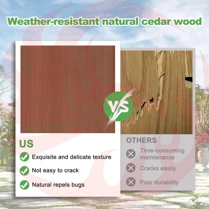 Alora Premium Outdoor Cedar Wood Pergola With Slatted Roof (SAK87024) SAKSBY WHOLESALE