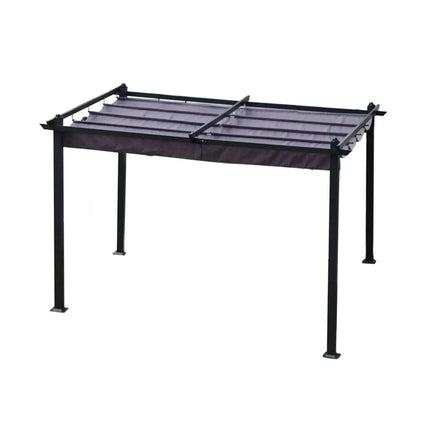 [10X13FT] Premium Outdoor Patio Retractable Pergola With Canopy (SAK01864) - Phoenix Fire Art Store