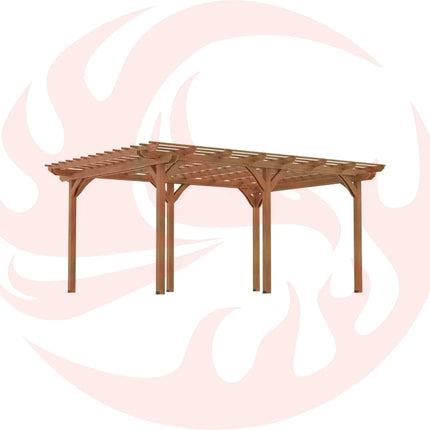 [09X12FT] Premium Outdoor Wooden Grape Trellis Pergola (SAK18579) SAKSBY WHOLESALE