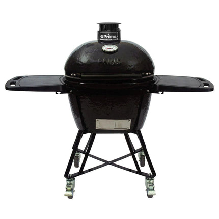 Primo Oval Large 300 All-In-One Ceramic Kamado Grill W/ Cradle, Side Shelves & Stainless Steel Grates [PGCLGC] (SAK21293)