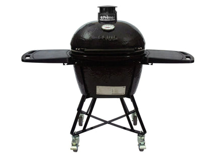Primo Oval Large 300 All-In-One Ceramic Kamado Grill W/ Cradle, Side Shelves & Stainless Steel Grates [PGCLGC] (SAK21293) SAKSBY WHOLESALE