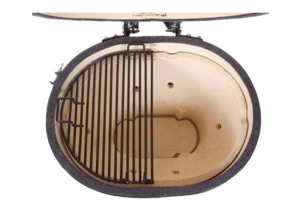Primo Oval XL 400 Ceramic Kamado BBQ Grill W/ Stainless Steel Grates [PGCXLH] (SAK23100) SAKSBY WHOLESALE