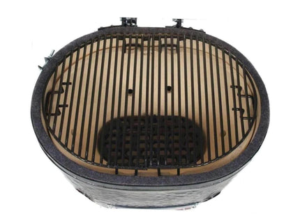 Primo Oval XL 400 Ceramic Kamado BBQ Grill W/ Stainless Steel Grates [PGCXLH] (SAK23100) SAKSBY WHOLESALE
