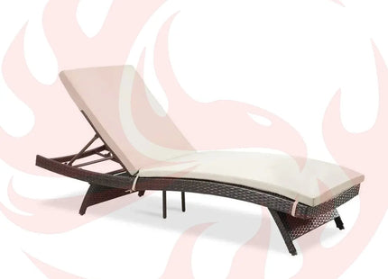 Pamapic Rattan Chaise Lounge Set - Phoenix Fire Art Store