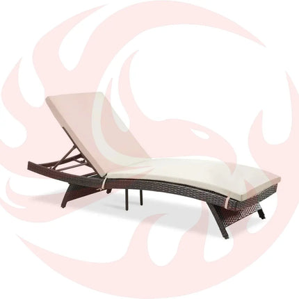 Pamapic Rattan Chaise Lounge Set - Phoenix Fire Art Store