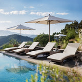 Pamapic Rattan Chaise Lounge Set