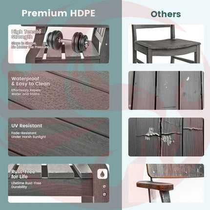 Pamapic HDPE Outdoor Dining Set (5 Pieces) Pamapic