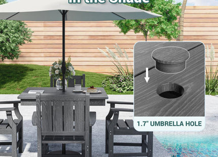 Pamapic HDPE Outdoor Dining Set (5 Pieces) Pamapic