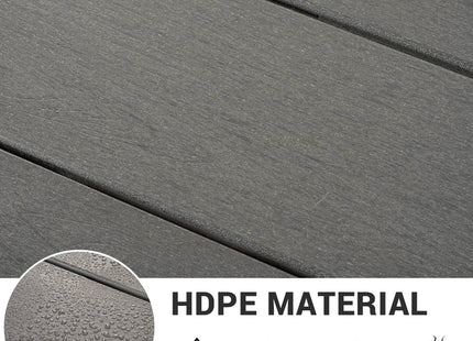 Pamapic HDPE Outdoor Dining Table and Chairs with Umbrella Hole Pamapic