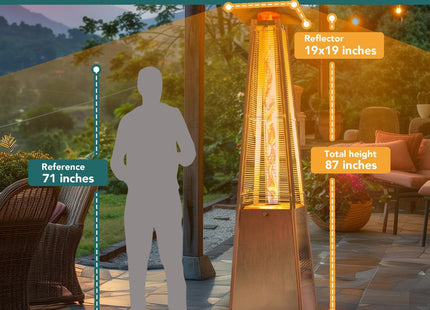 Pyra Apex Patio Heater 48,000 BTU Pamapic
