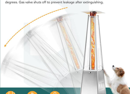 Pyra Apex Patio Heater 48,000 BTU Pamapic