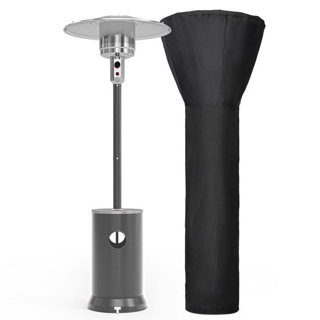 Pamapic 48,000 BTU Patio Heater Propane with Table Design & Wheels, Commercial & Residential