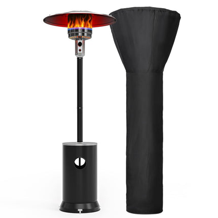 Pamapic 48,000 BTU Patio Heater Propane with Table Design & Wheels, Commercial & Residential