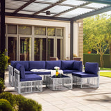 Pamapic Wicker Outdoor Sectional Sofa
