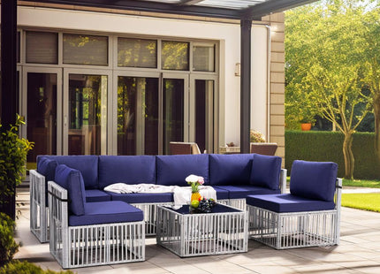 Pamapic Wicker Outdoor Sectional Sofa Pamapic