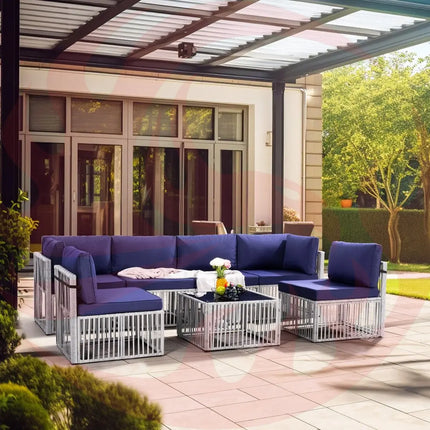 Pamapic Wicker Outdoor Sectional Sofa Pamapic