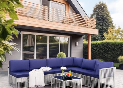 Pamapic Wicker Outdoor Sectional Sofa Pamapic