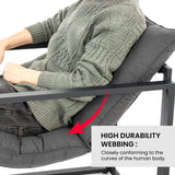 Pamapic 4 Pieces Metal Frame Patio Conversation Set with Cushion