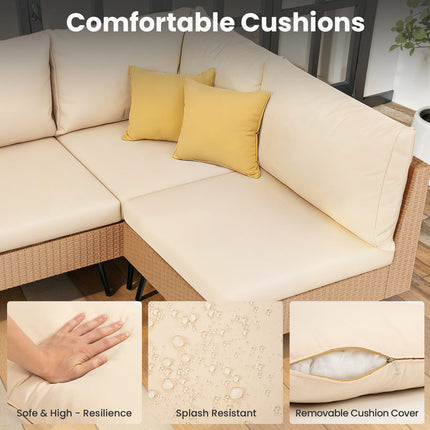Axis 95.2" Coastal Outdoor Sectional Set, 8-Piece Pamapic
