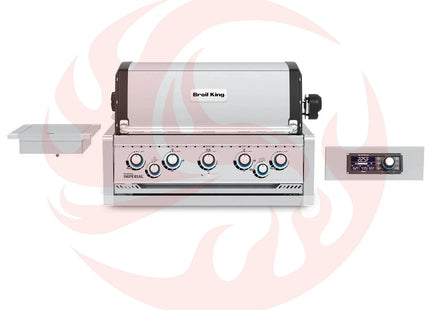 Broil King Imperial QS 590i 5-Burner Gas Grill Island With Rotisserie & Side Burner & iQue™ Technology Control - Phoenix Fire Art Store