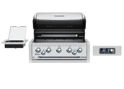 Broil King Imperial QS 590i 5-Burner Gas Grill Island With Rotisserie & Side Burner & iQue™ Technology Control - Phoenix Fire Art Store