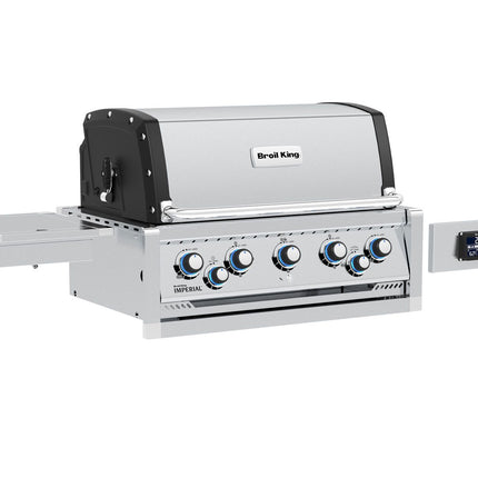 Broil King 8-Foot Outdoor Kitchen Island with Imperial QS 590i 5-Burner Gas Grill, Rotisserie, Side Burner, Sink & iQue™ Technology Control