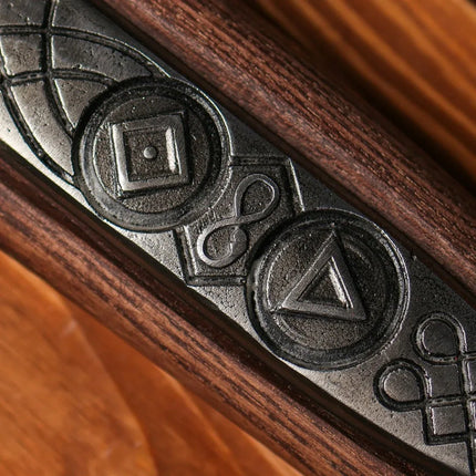 Real Leviathan axe with Glow-in-the-Dark Runes - Phoenix Fire Art Store