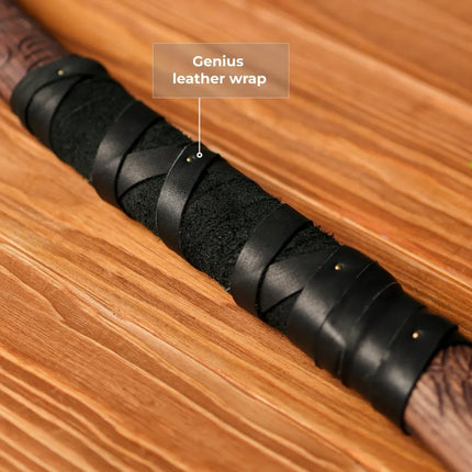 Real Leviathan axe with Glow-in-the-Dark Runes - Phoenix Fire Art Store