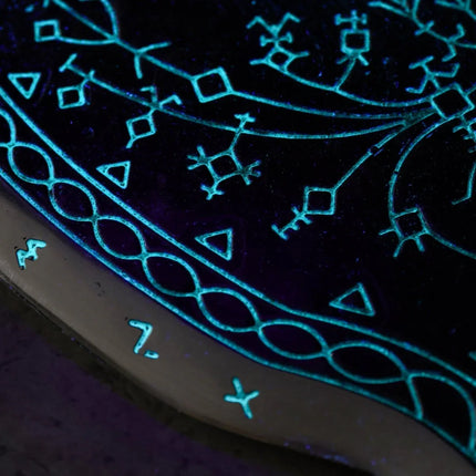 Real Leviathan axe with Glow-in-the-Dark Runes - Phoenix Fire Art Store