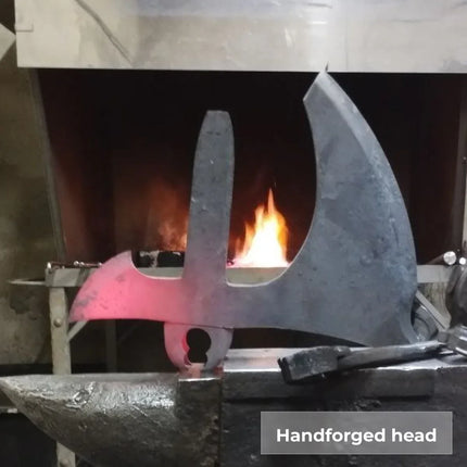 Real Leviathan axe with Glow-in-the-Dark Runes - Phoenix Fire Art Store