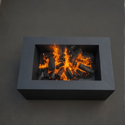 Rectangular Steel Fire Pit - Backyard Bonfire Beast