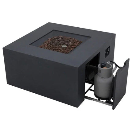 Elementi Rocky Fire Table With Propane Tank Drawer OFG310