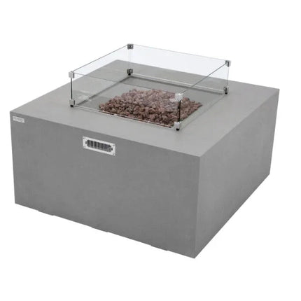 Elementi Rocky Fire Table With Propane Tank Drawer OFG310