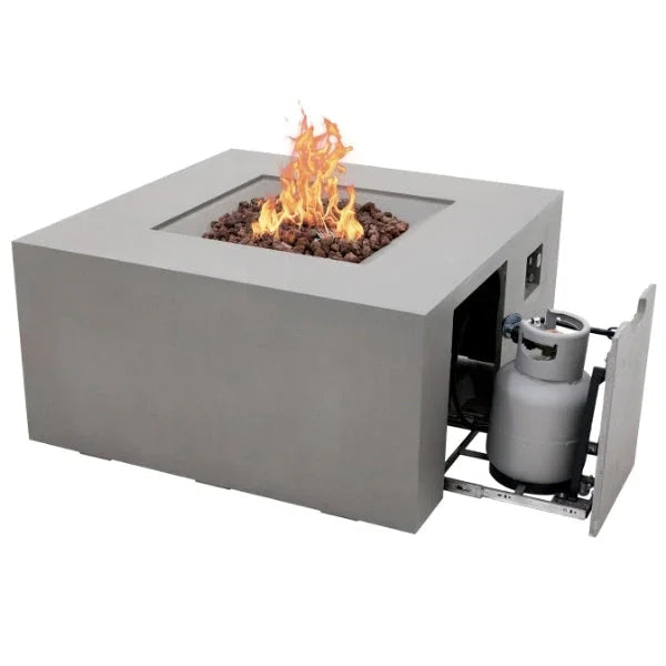 Elementi Rocky Fire Table With Propane Tank Drawer OFG310