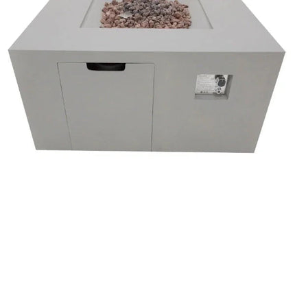 Elementi Rocky Fire Table With Propane Tank Drawer OFG310