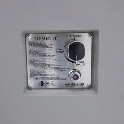 Elementi Rocky Fire Table With Propane Tank Drawer OFG310