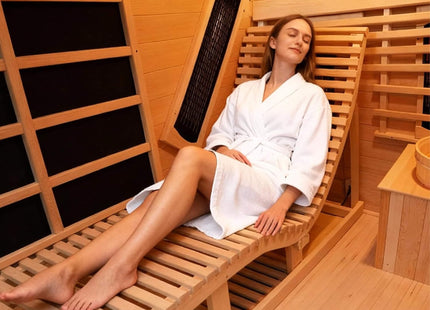Rövia Oasis 3-Person Indoor Hybrid Sauna Room With Built-In Lounge Chair (SAK35182) SAKSBY WHOLESALE