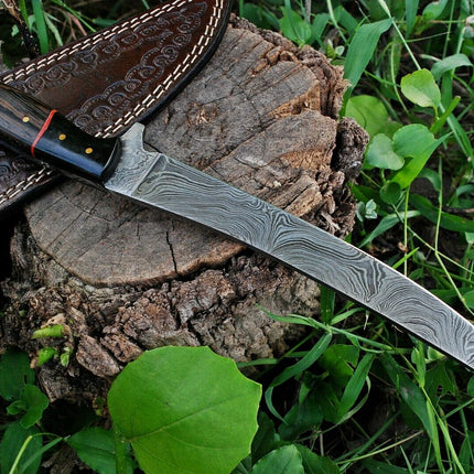 Best Fish Fillet Knife – Damascus Steel with Wenge Wood & Horn Handle