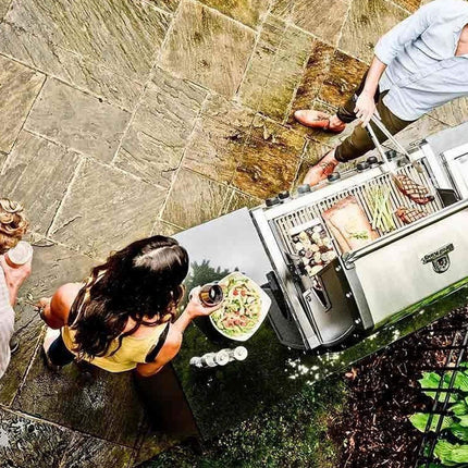 Broil King Imperial S 590i 5-Burner Gas Grill Island With Rotisserie & Side Burner