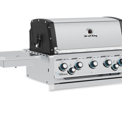 Broil King 8-Foot Outdoor Kitchen Island with Imperial S 590i 5-Burner Gas Grill, Rotisserie & Side Burner