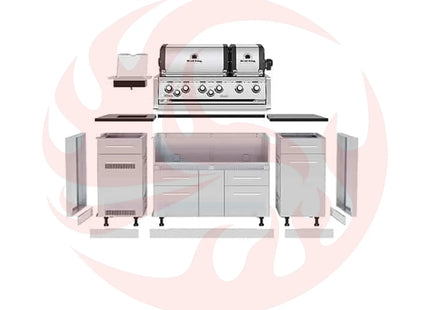 Broil King Imperial S 690i 6-Burner Gas Grill Island With Rotisserie & Side Burner - Phoenix Fire Art Store
