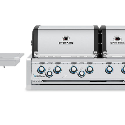 Broil King 8 1/2-Foot Outdoor Kitchen Island with Imperial S 690i 6-Burner Gas Grill, Rotisserie & Side Burner