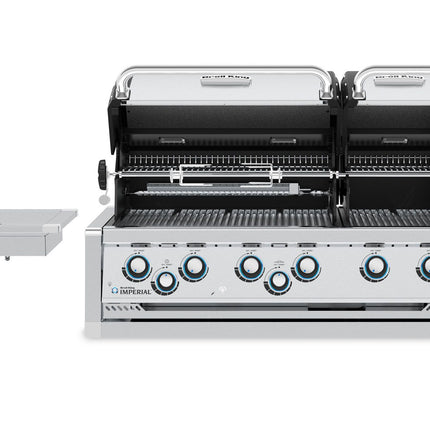 Broil King 8 1/2-Foot Outdoor Kitchen Island with Imperial S 690i 6-Burner Gas Grill, Rotisserie & Side Burner