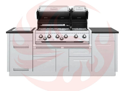 Broil King Imperial S 690i 6-Burner Gas Grill Island With Rotisserie & Side Burner - Phoenix Fire Art Store