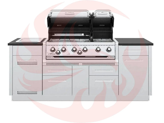 Broil King Imperial S 690i 6-Burner Gas Grill Island With Rotisserie & Side Burner - Phoenix Fire Art Store